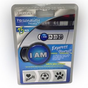 Chroma Personality Decals - Express Yourself - 15 PCs - I AM Car Decal